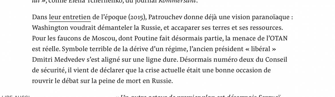 Ce que nous n’écririons jamais sauf à disposer d’éléments incontestables : selon Médiapart, Washington n’a aucun plan concernant la Russie